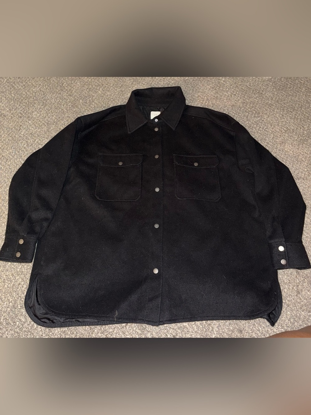 H&M Black Shacket